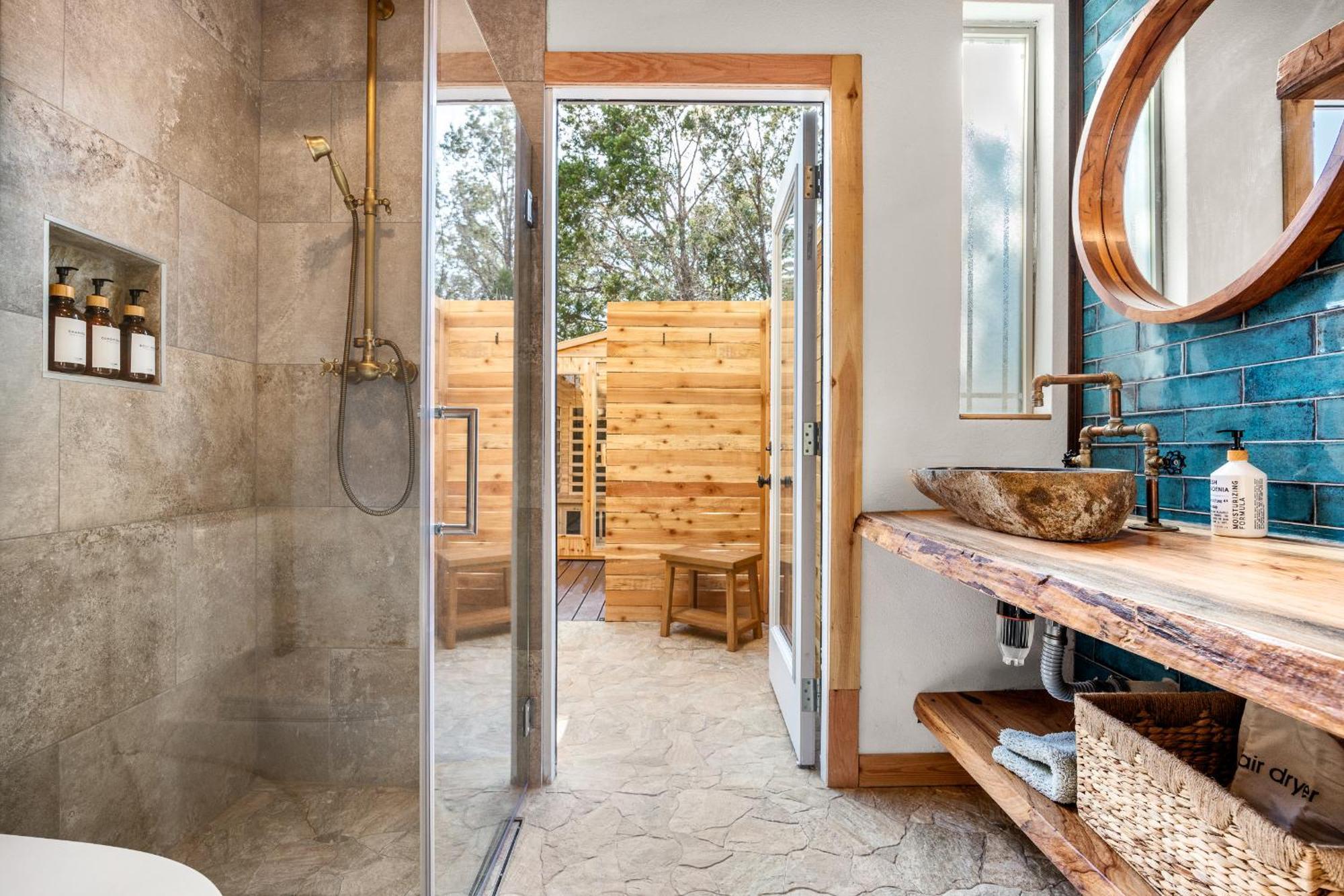 Romantic Luxury Retreat Hot Cold Pool & Sauna Wimberley Bagian luar foto